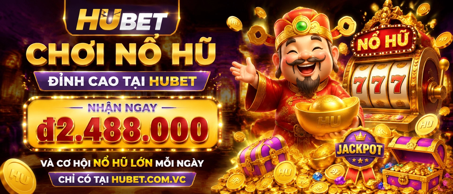 Giao diện HUBET Nổ Hũ hiển thị trên thiết bị di động